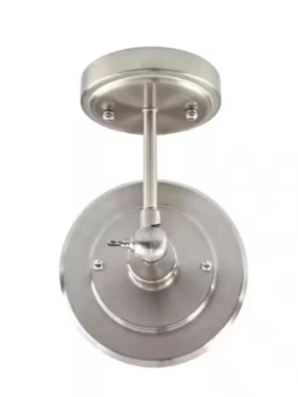 Single Brushed Nickel Farmhouse Lantern for Indoors